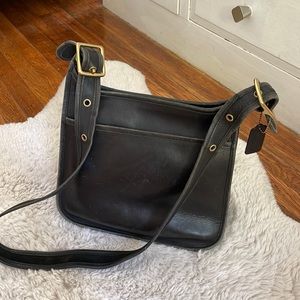 Vintage Coach Leather Janice Crossbody Bag